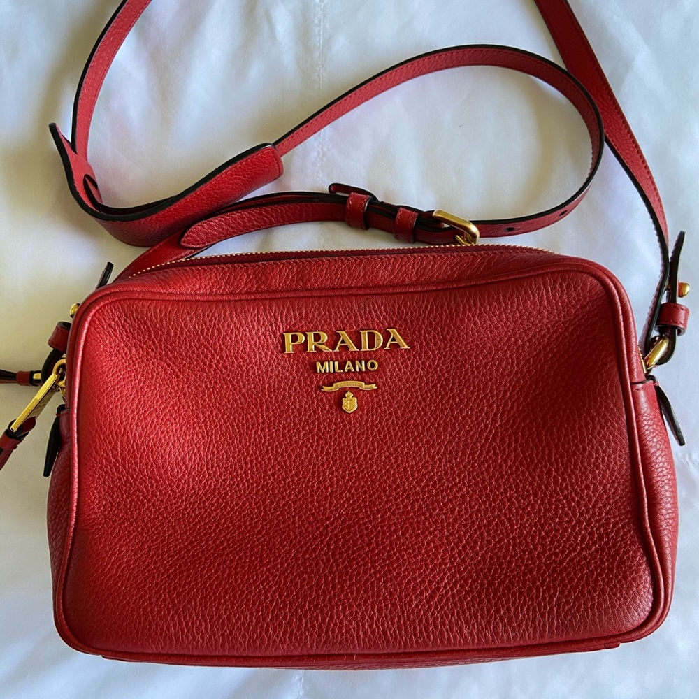 Prada leather shoulder bag
